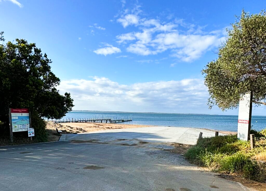 Cowes Boat Ramp at Western Port Bay