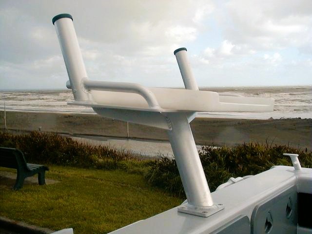 A cutting board station on a boat.