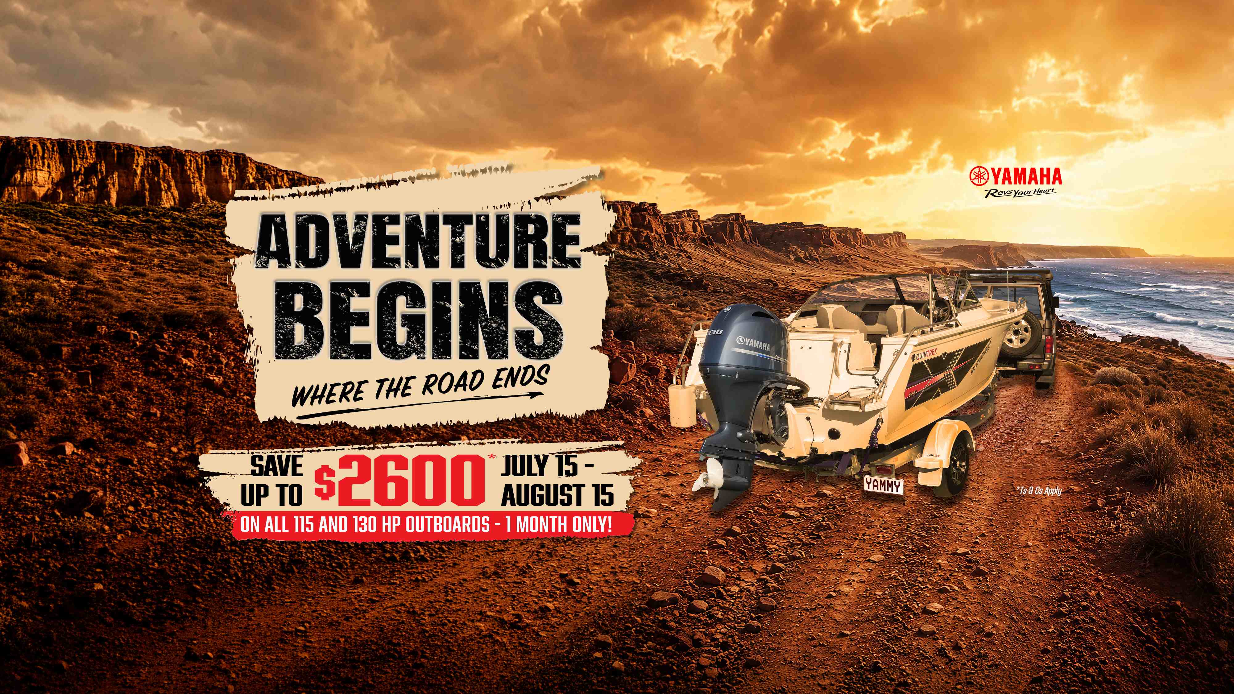 adventure begins yamaha promo banner