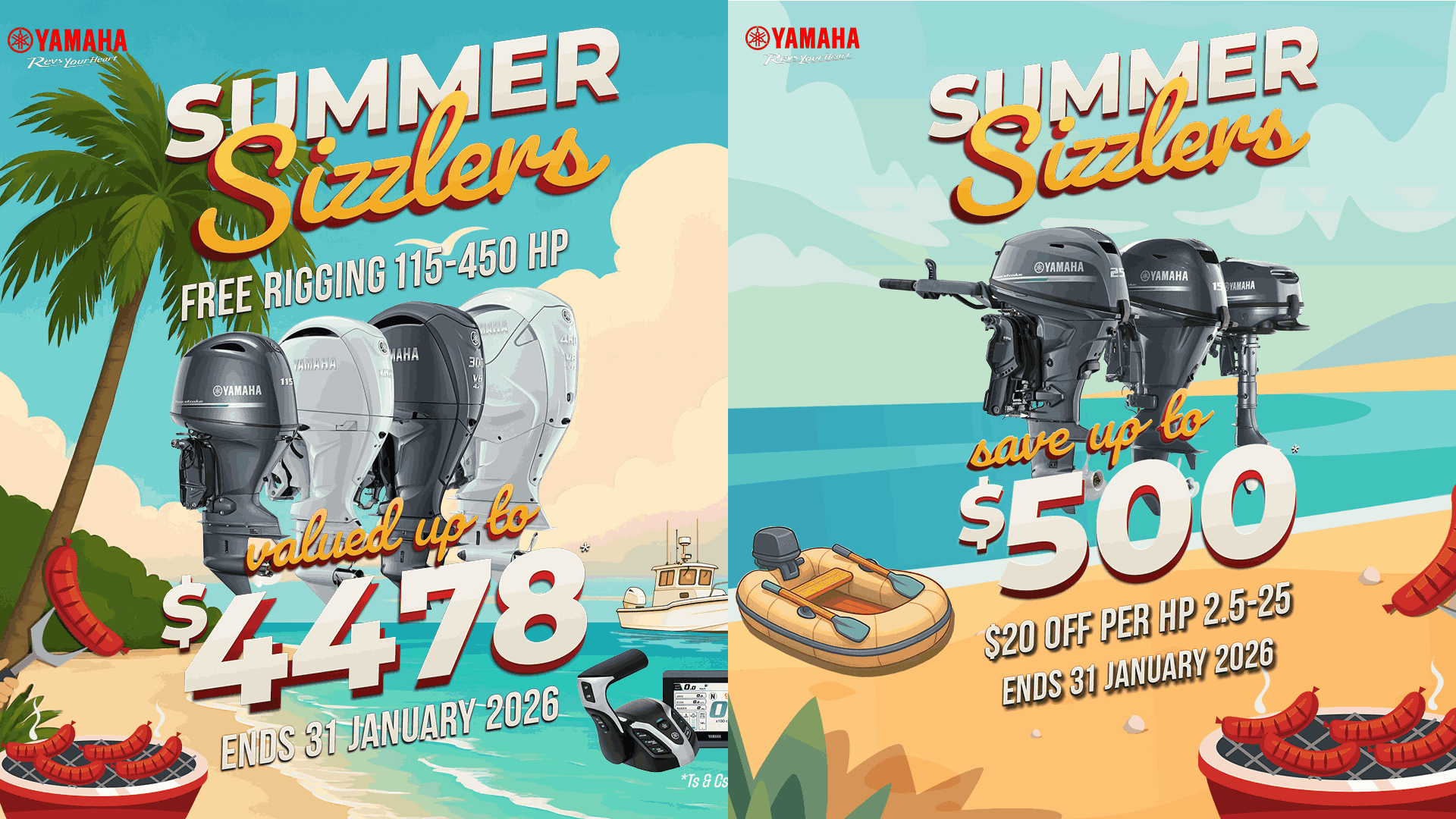 yamaha summer sizzlers promo banner