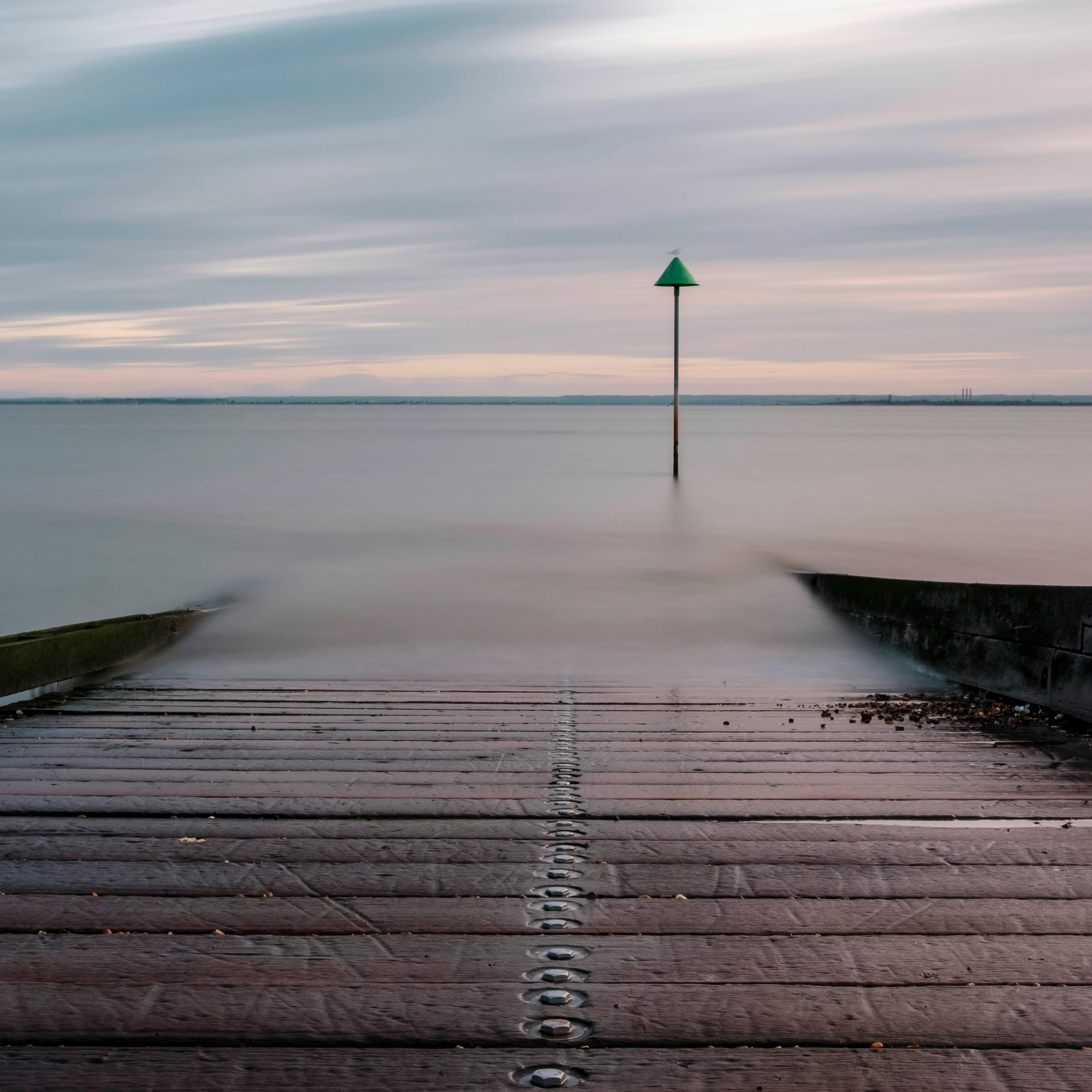 A boat ramp.